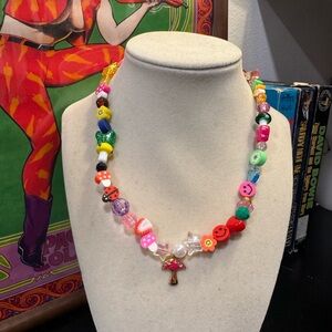 THE SCORPIO MINI PINK MUSHROOM CHAIN